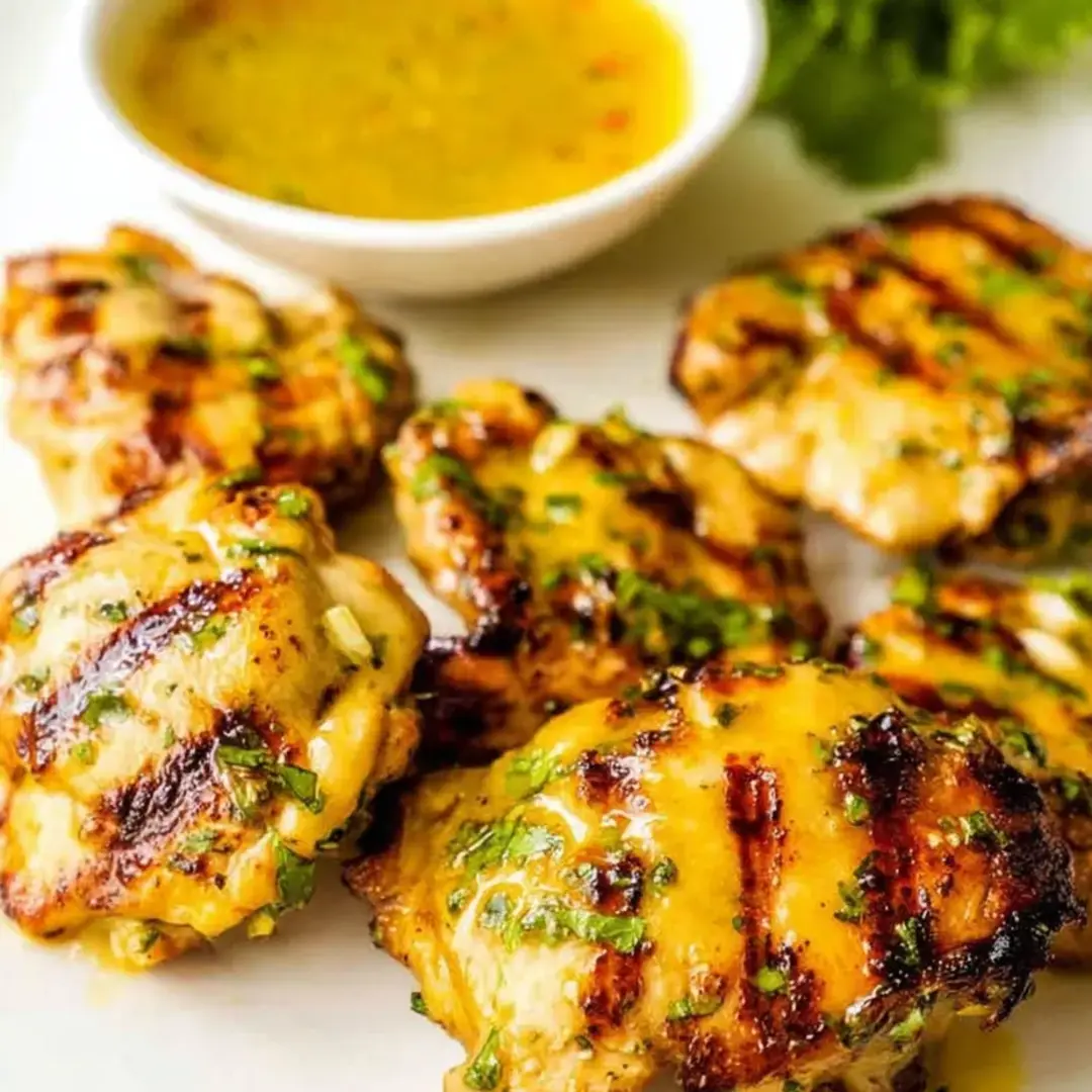 Chicken wings with sauce.