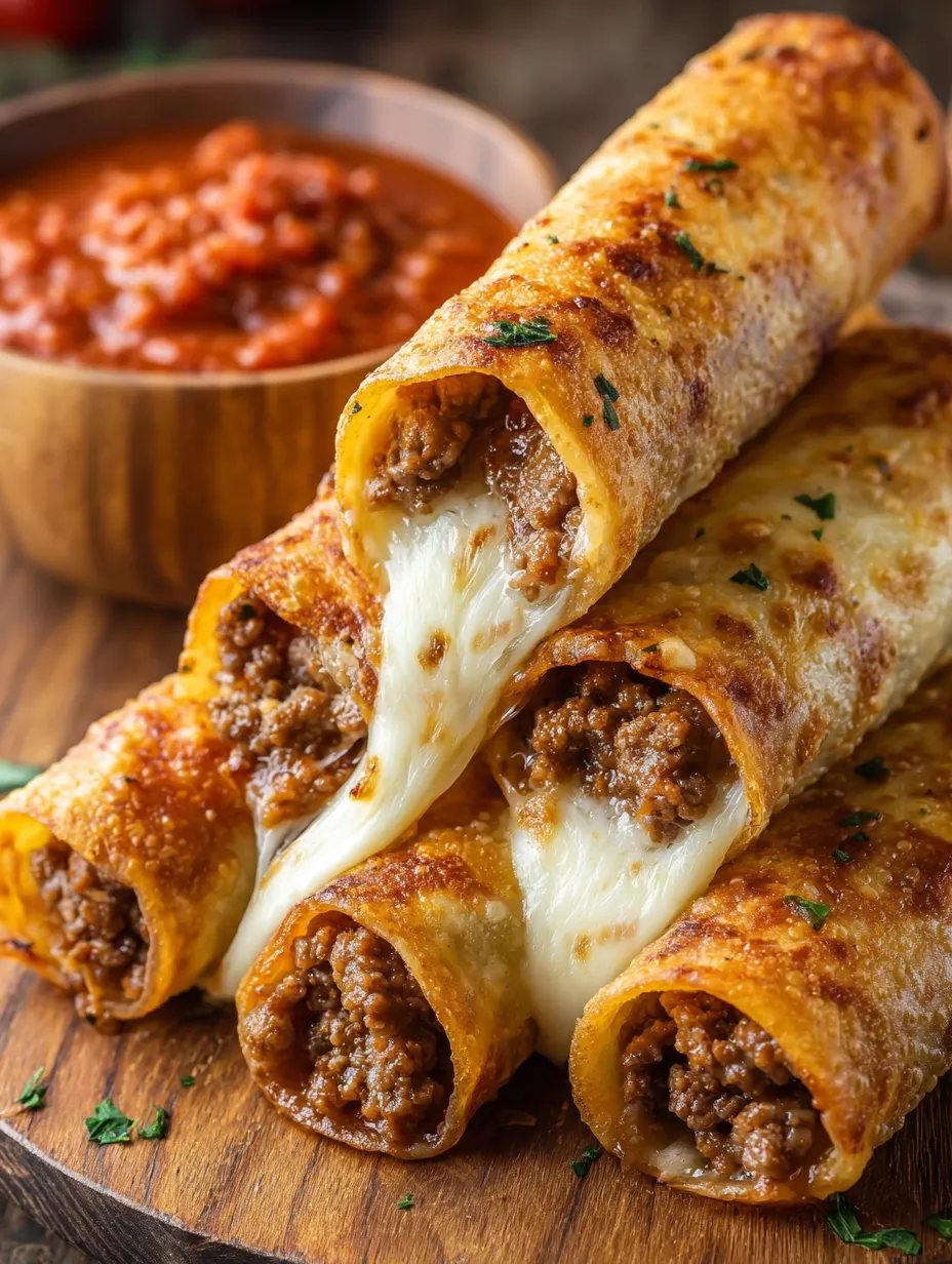Two cheese filled burritos with sauce.