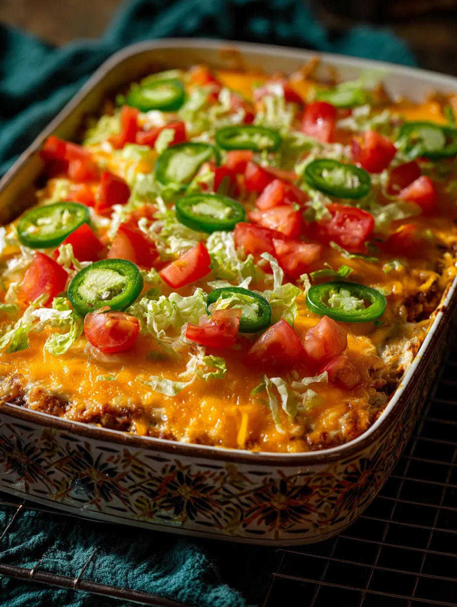 A pan of food with tomatoes and jalapenos.