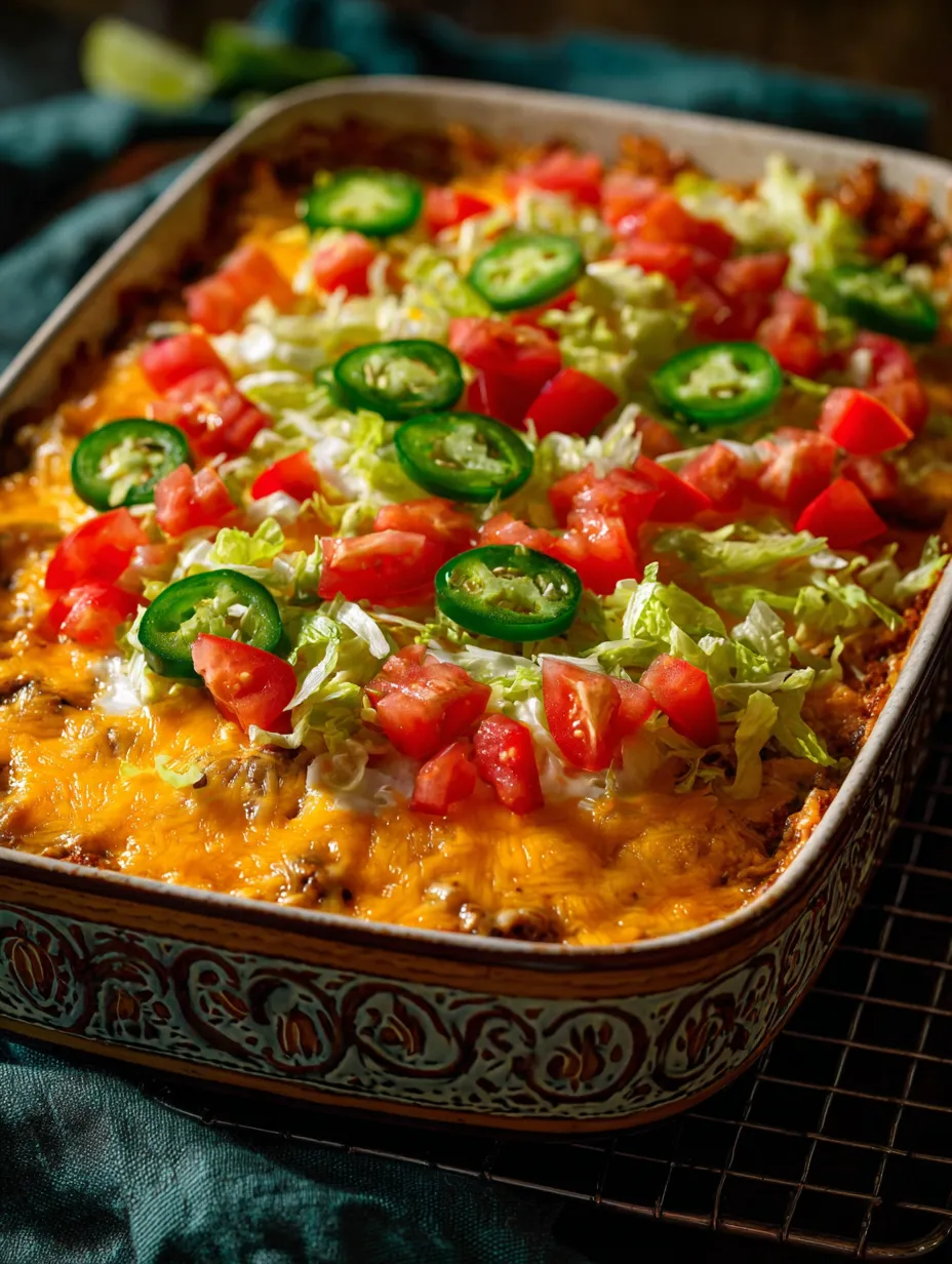 A dish with tomatoes, jalapenos, lettuce, and cheese.