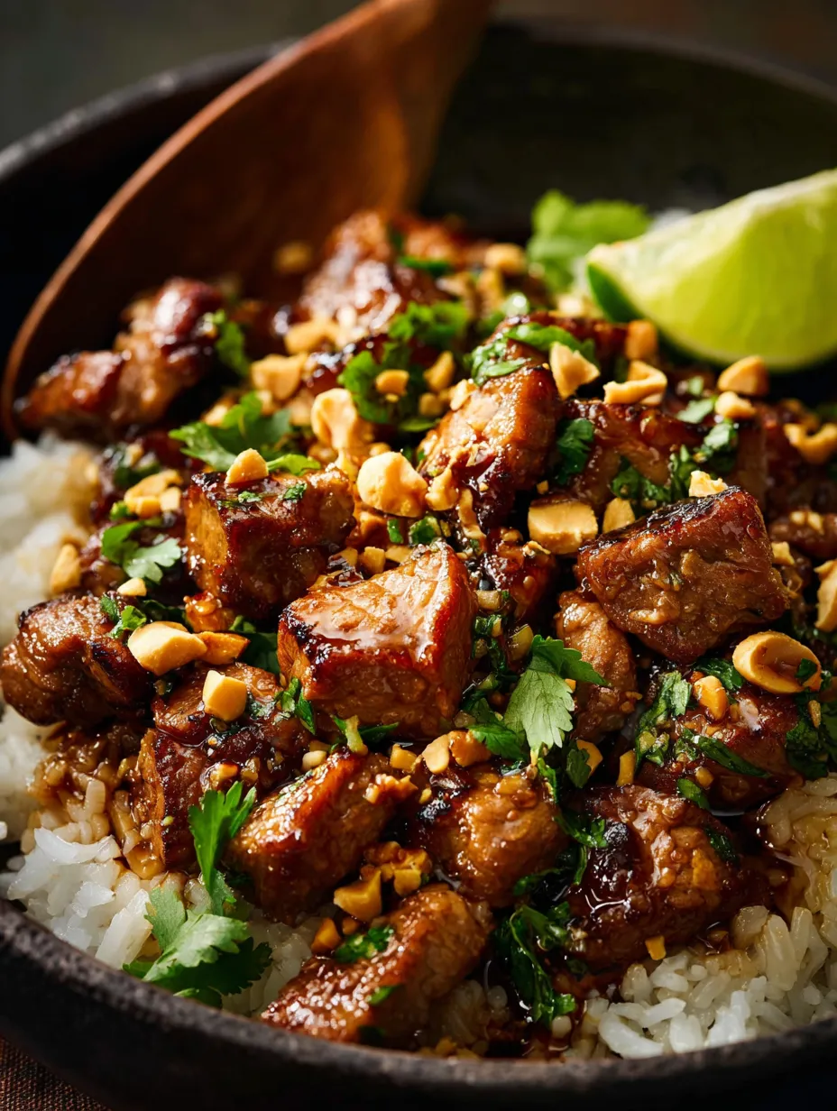 A bowl of meat and rice.