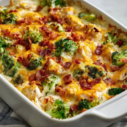 A white bowl filled with chicken and broccoli.
