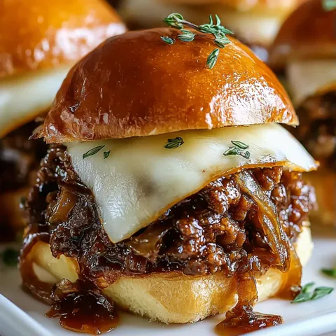 A plate of BBQ sandwiches.