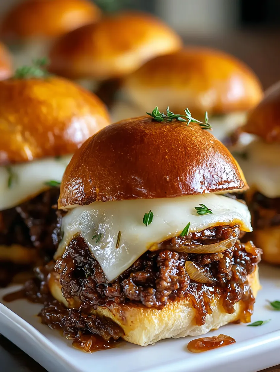 A close up of a delicious burger with cheese and onions.