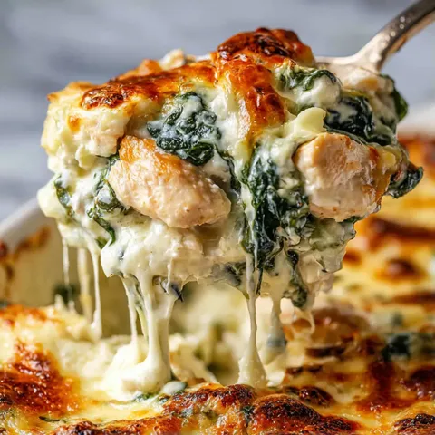 A fork is in a piece of food.