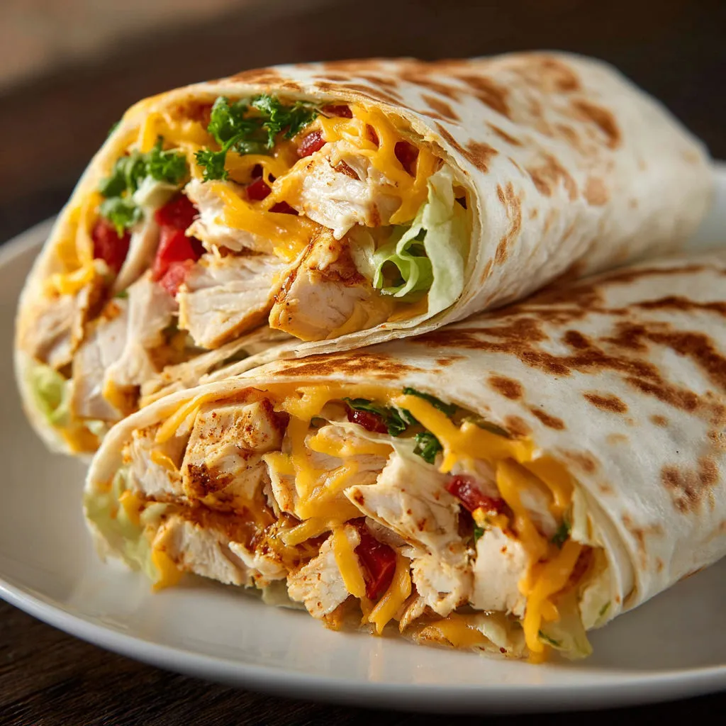 A plate with a burrito on it.