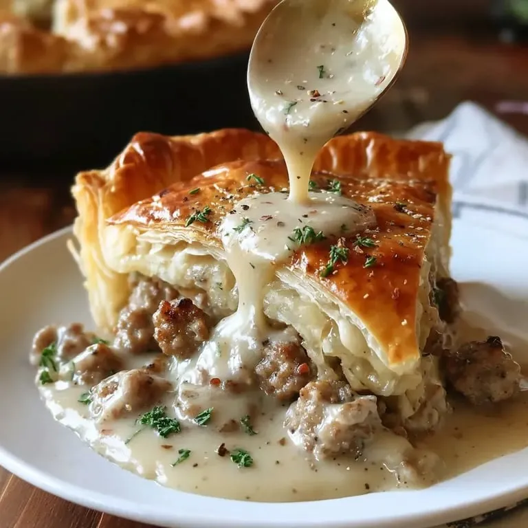 A white plate with a pastry on it.