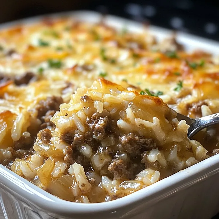 A white bowl filled with rice and meat.