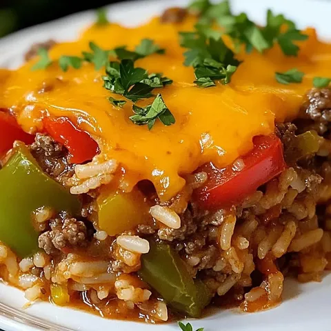 A plate of food with rice and meat.