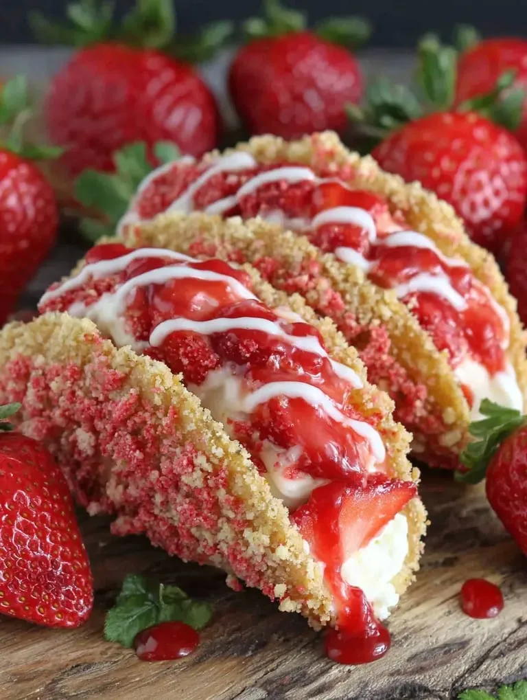 A strawberry and cream dessert.
