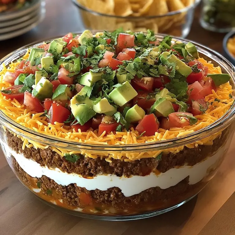 A bowl of food with chips and guacamole.