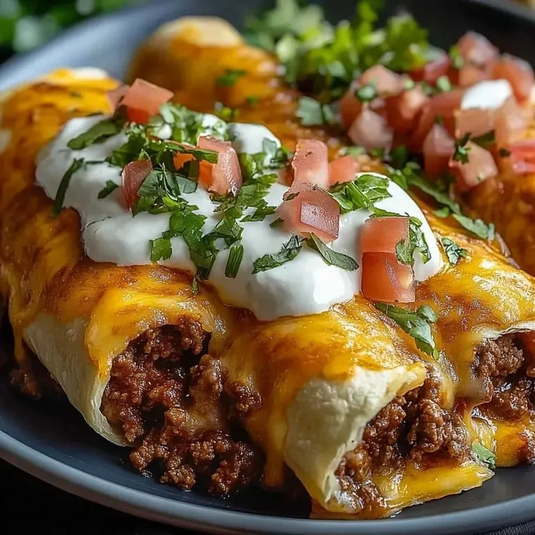 A plate of food with a burrito and a salad.