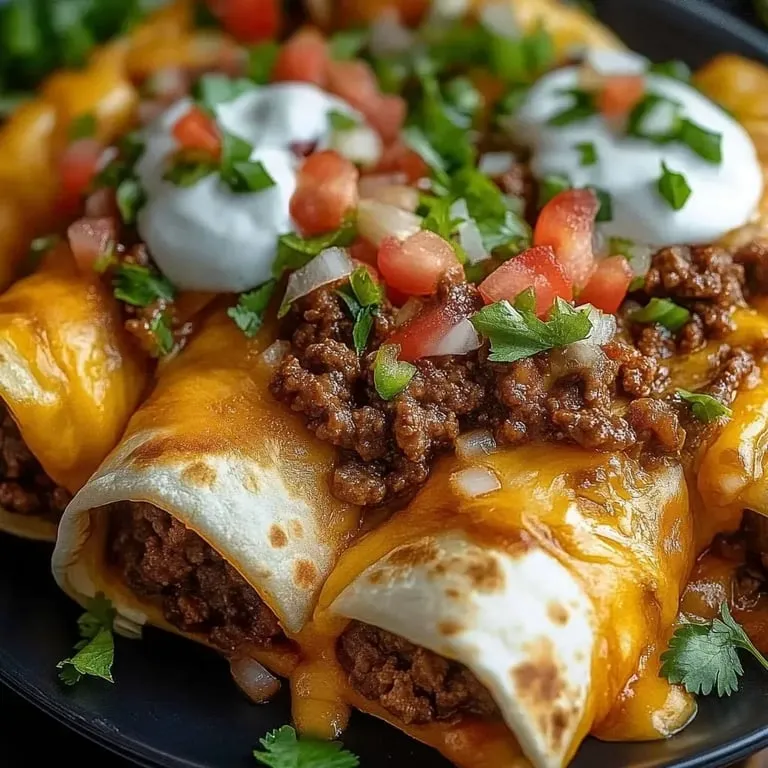 A plate of food with a burrito and a bowl of salsa.