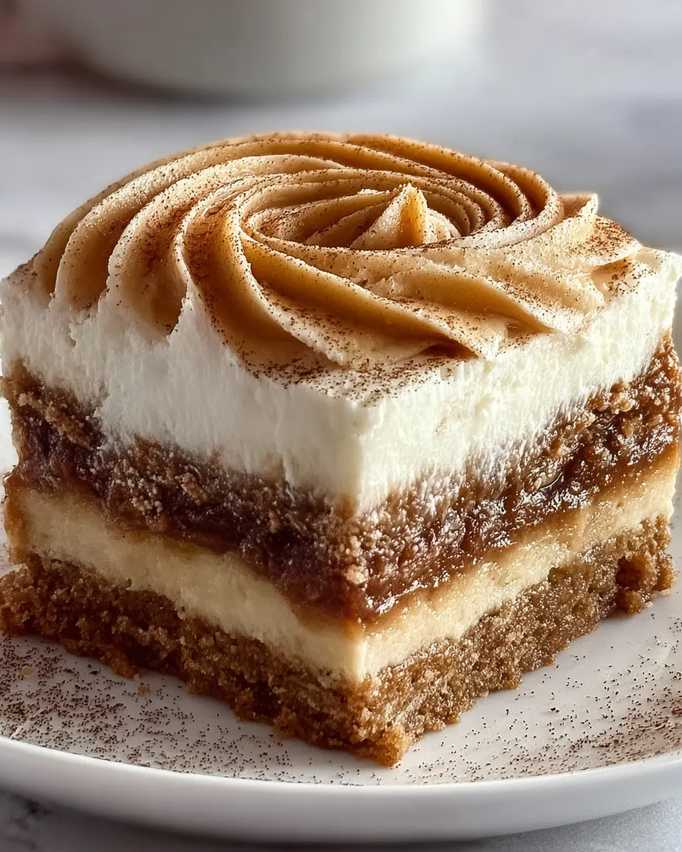 A slice of a yummy cake with a swirl of frosting.