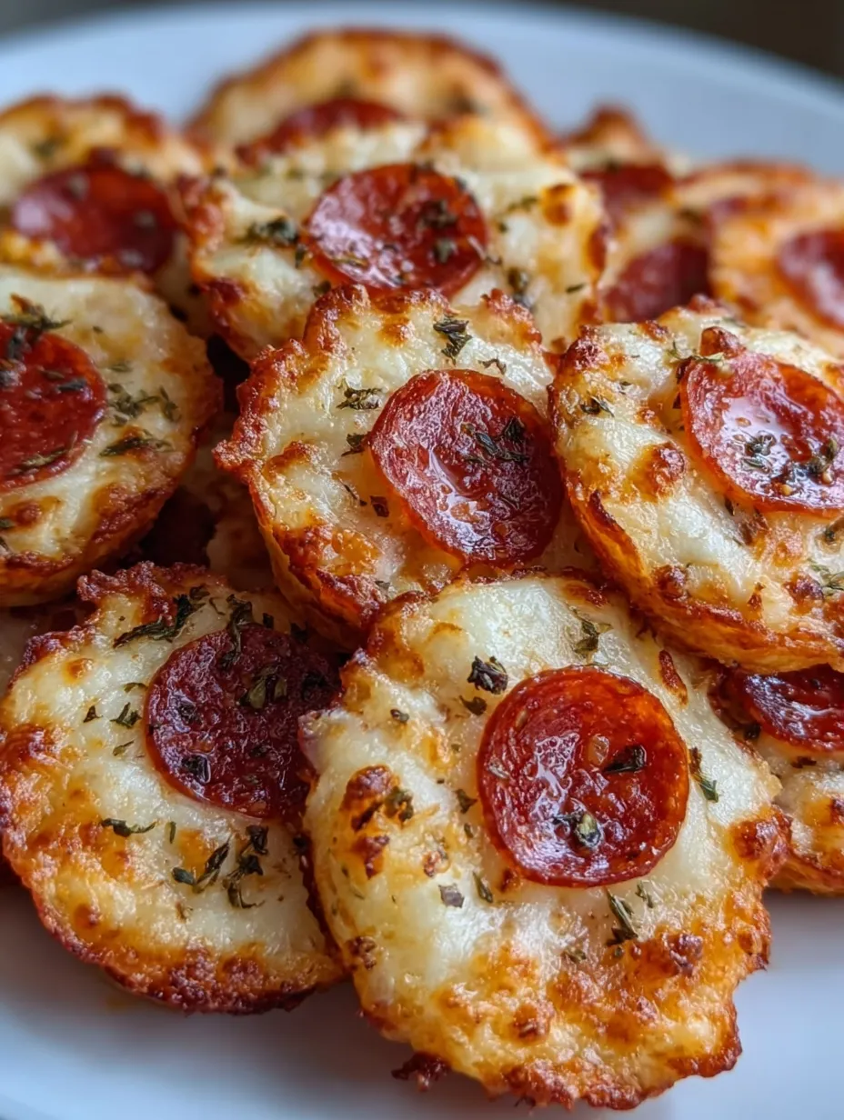 A plate of yummy pepperoni and cheese bites.