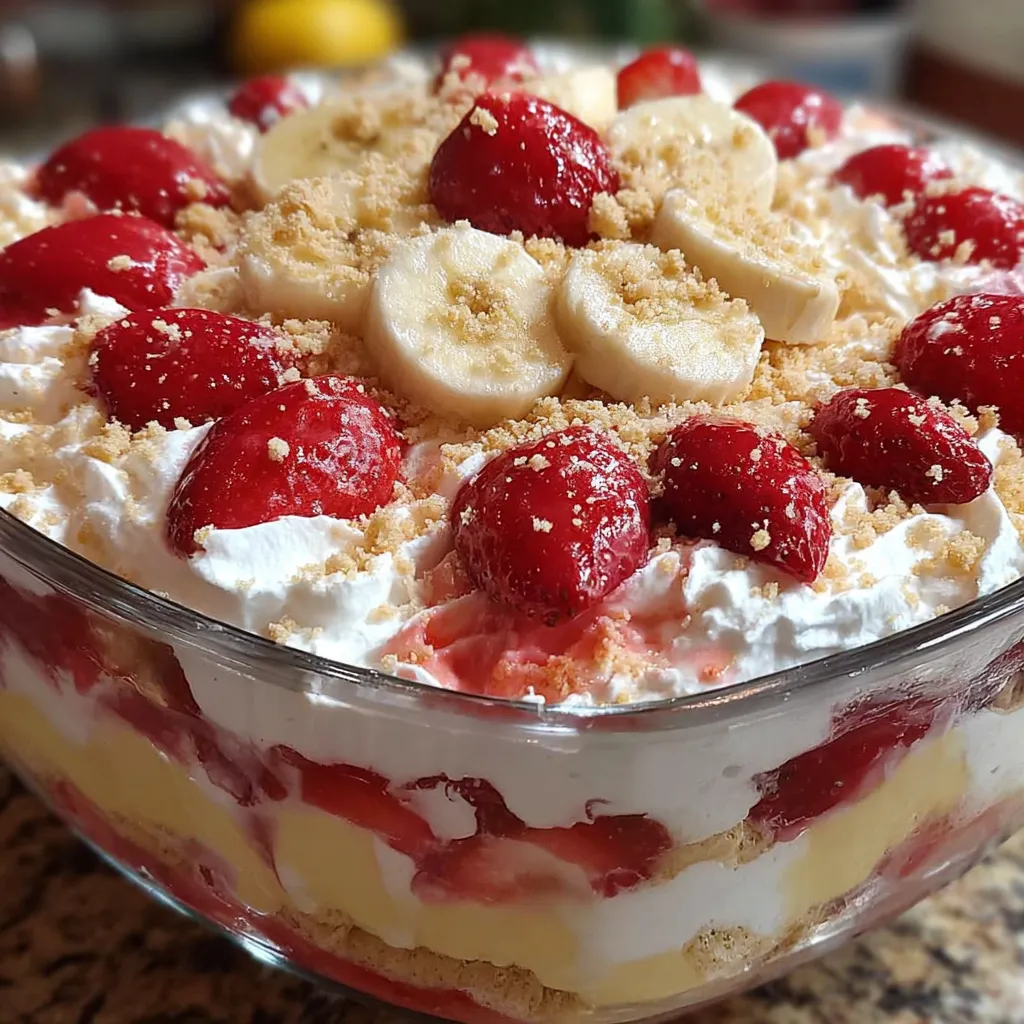 A bowl of fruit with bananas and strawberries.