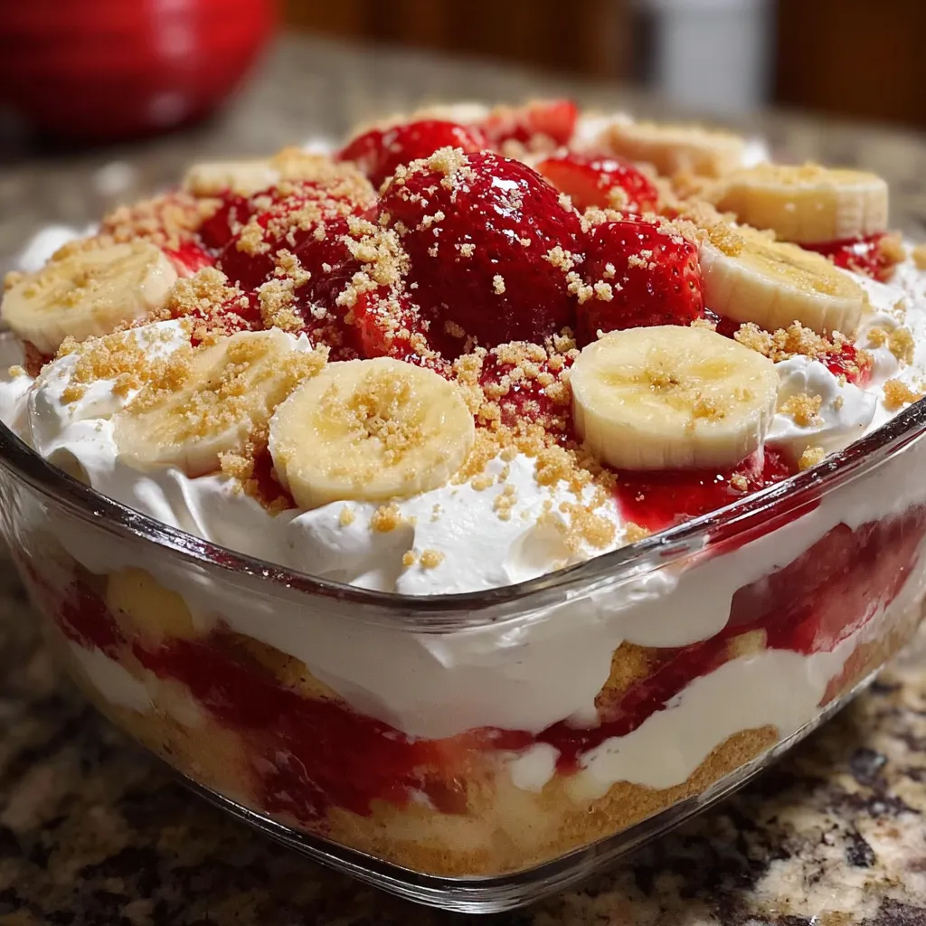 A bowl of yummy fruit with bananas and strawberries.