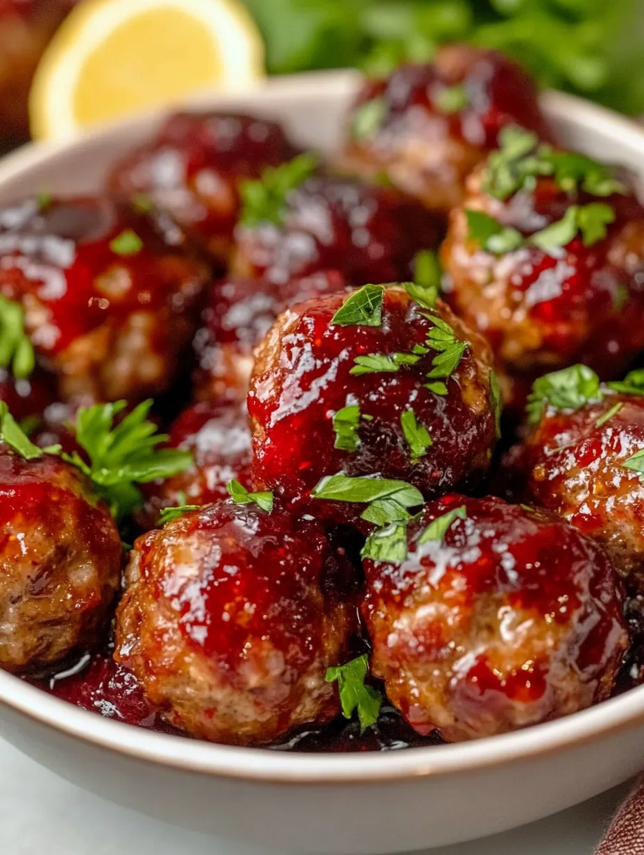A bowl of meatballs with a red sauce.