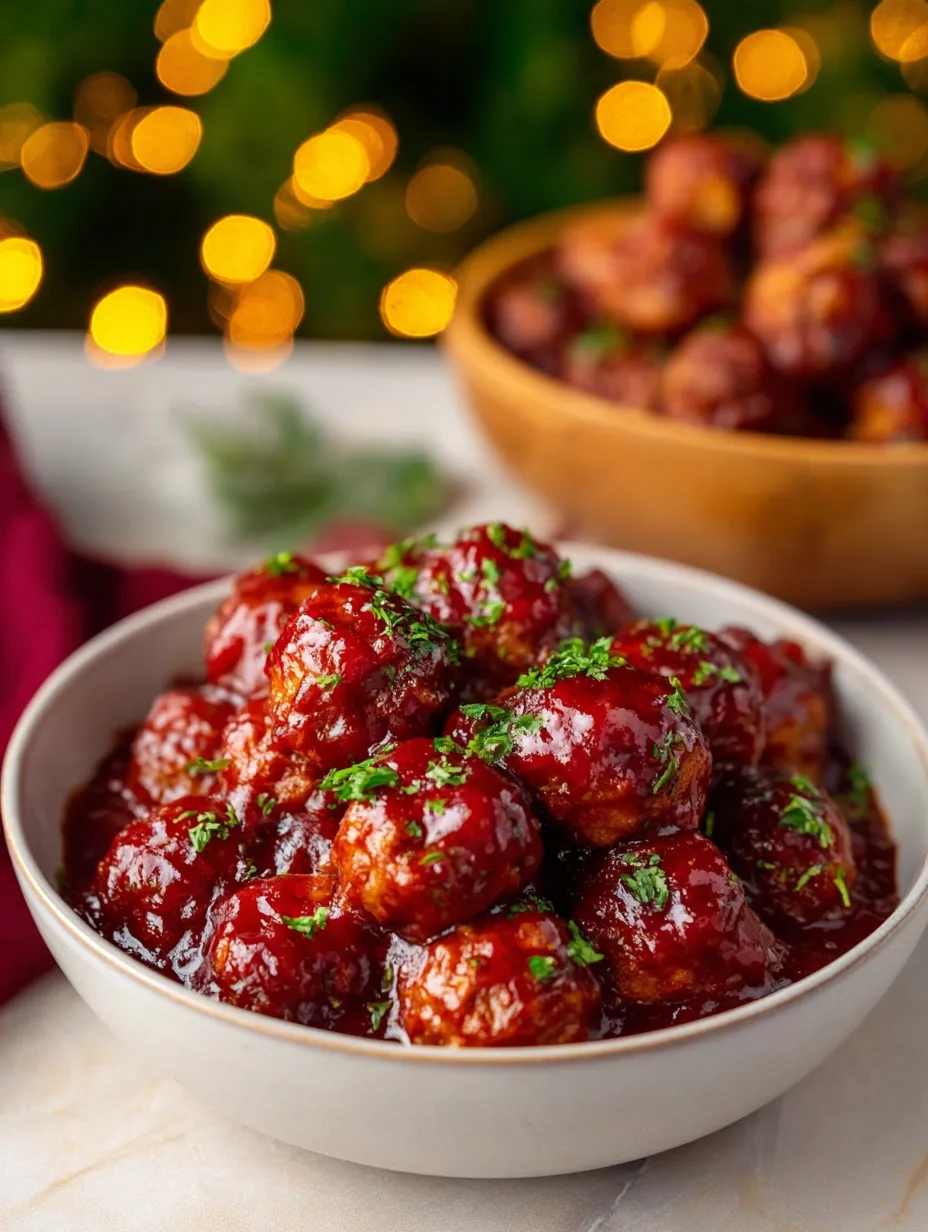 Bowl of meatballs with gravy.