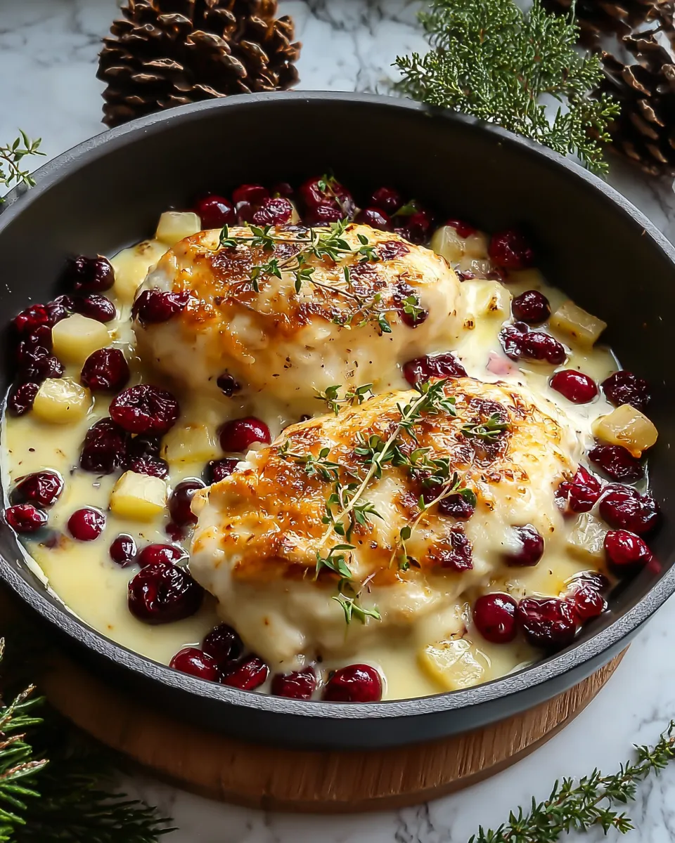 A bowl of food with chicken and fruit.