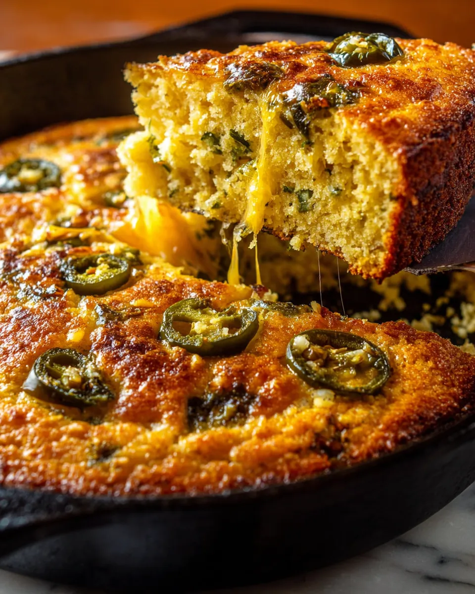 A slice of cake with jalapenos on it.