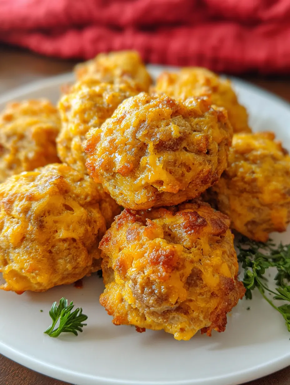 A plate of cheesy meatballs.