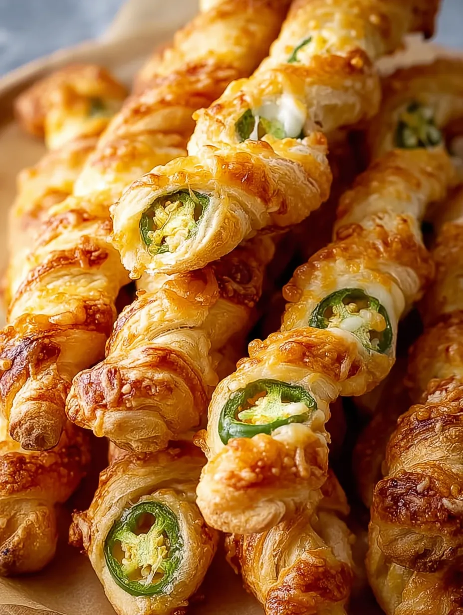 A plate of pastries with peppers on top.