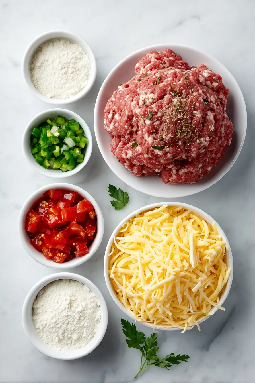 A bowl of meatballs with a bowl of cheese next to it.