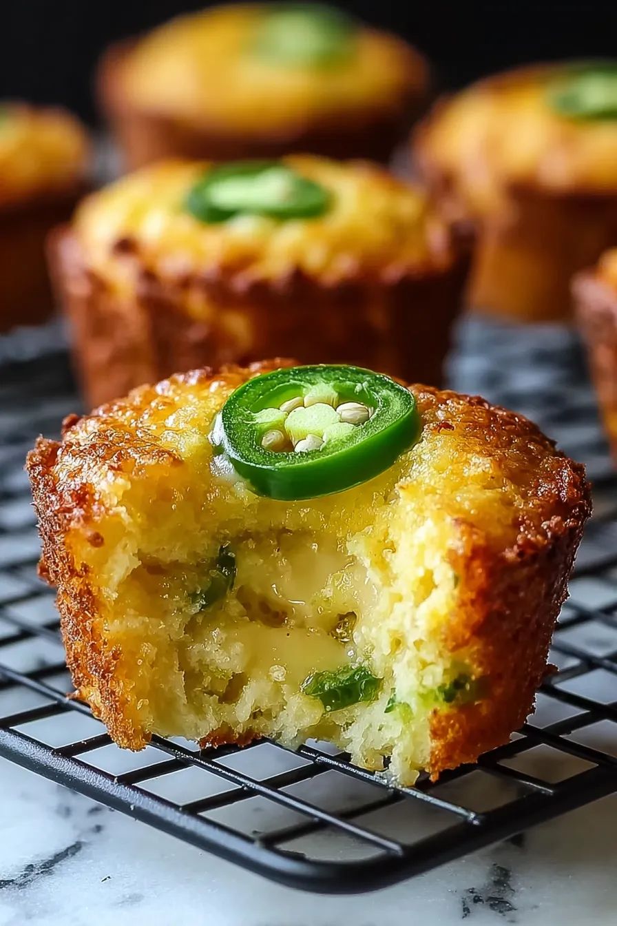 A slice of a quiche with jalapenos on top.