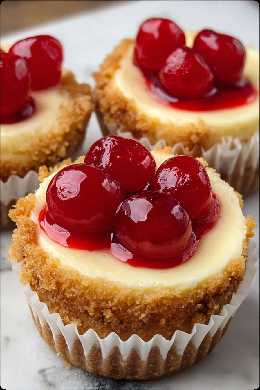 A cupcake with a cherry on top.