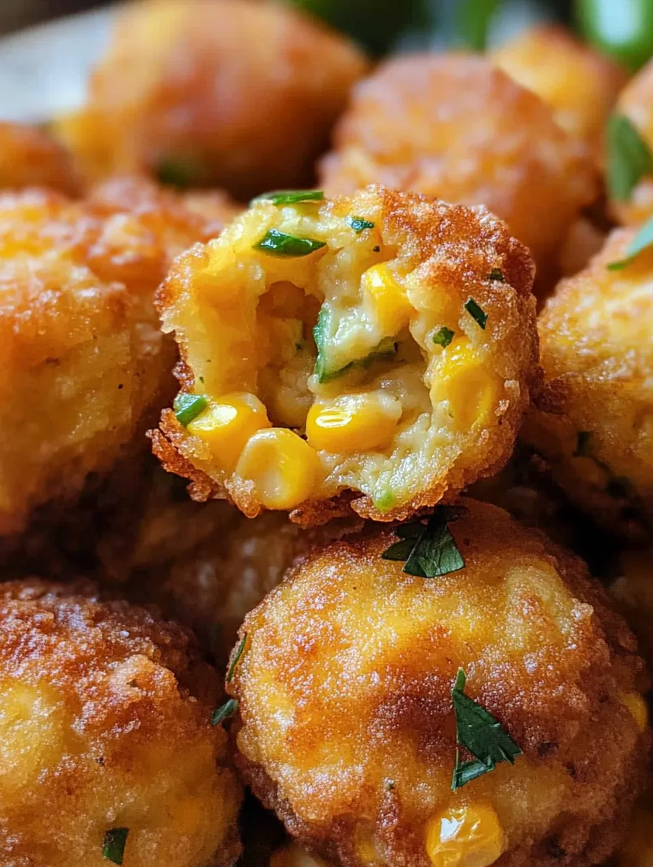 A close up of a corn dog with a green garnish.