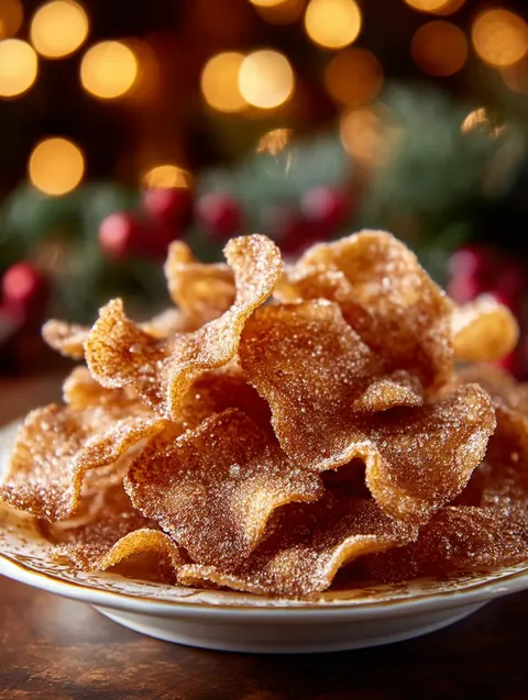 A plate of sugar coated food.