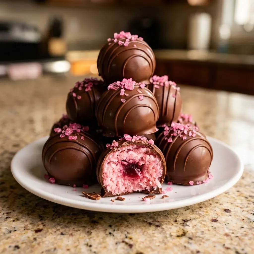 A plate of chocolate covered strawberries.