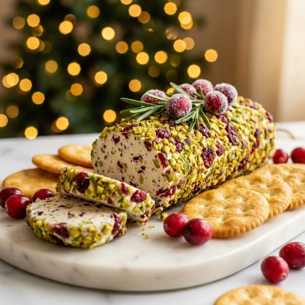 A plate of food with a cake and cookies.