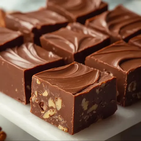 A close up of a chocolate cake with nuts.