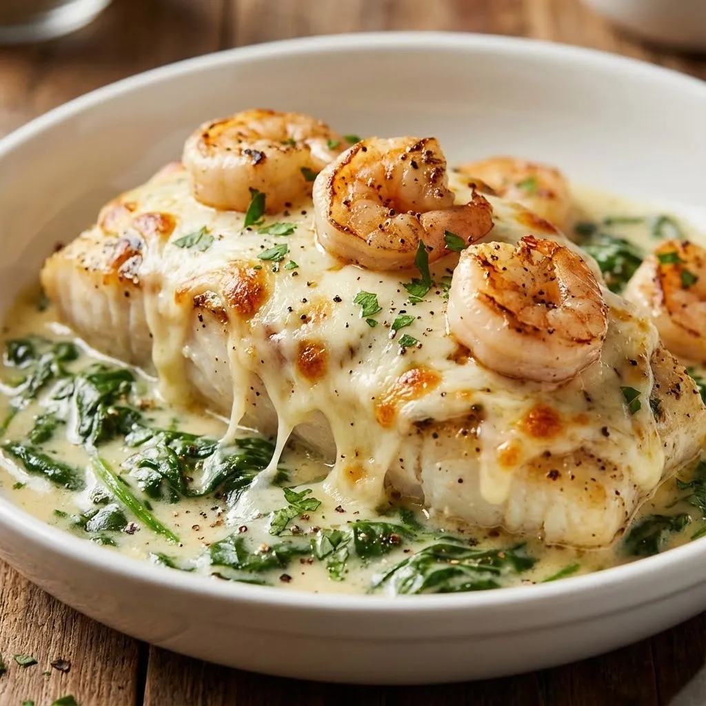 A bowl of shrimp and cheese.