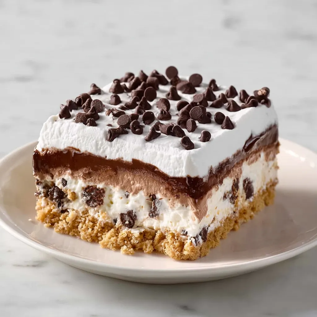 A slice of chocolate cake with white frosting.