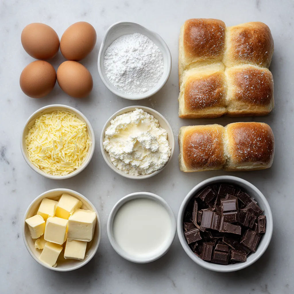 A table with various food items on it.
