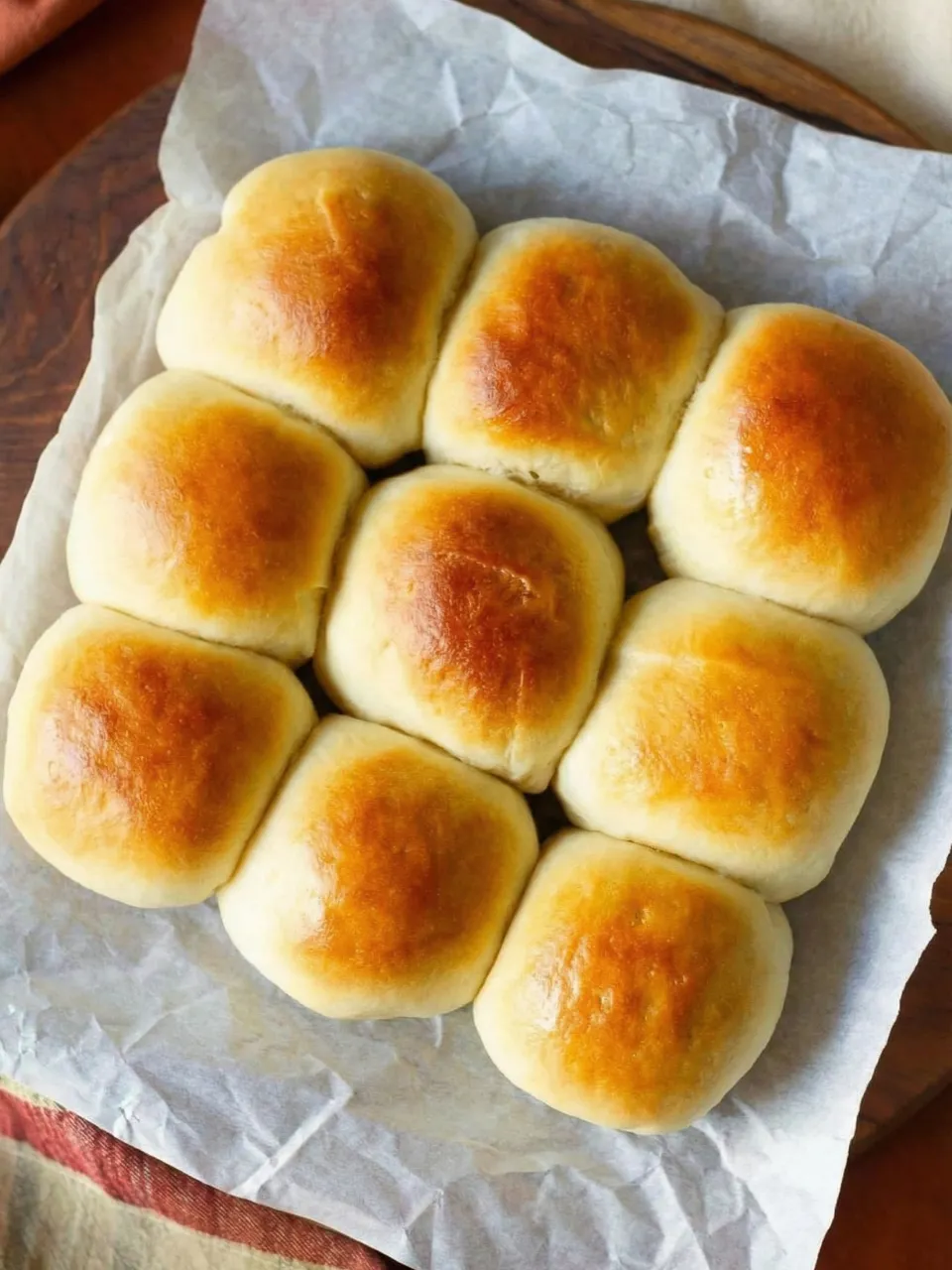 A tray of baked biscuits.
