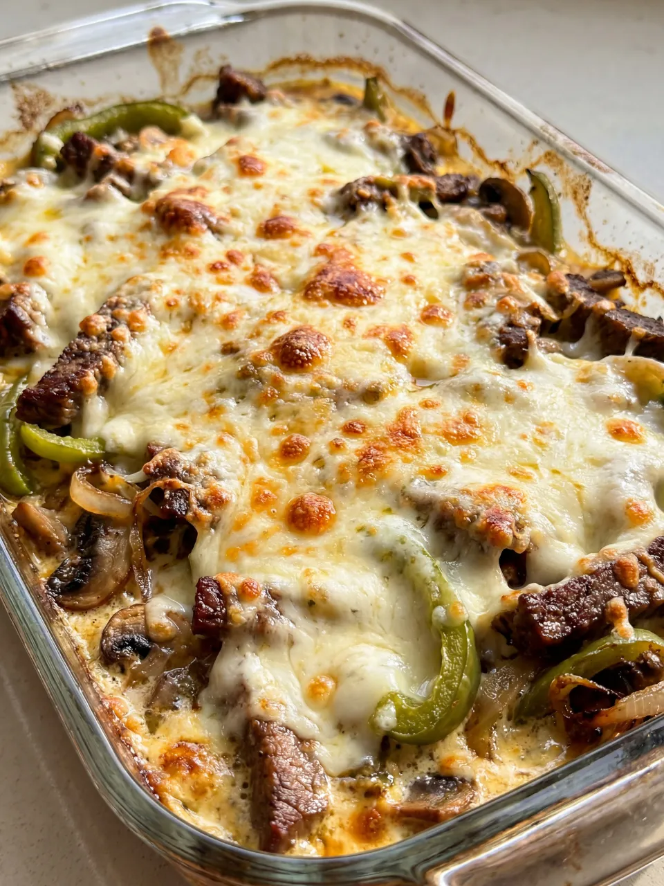 A dish of meat and vegetables.