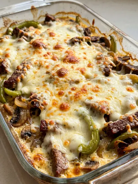 A dish of meat and vegetables.
