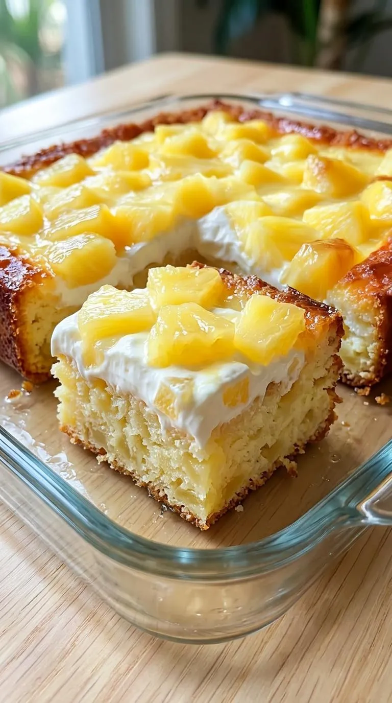 A slice of pineapple upside down cake.