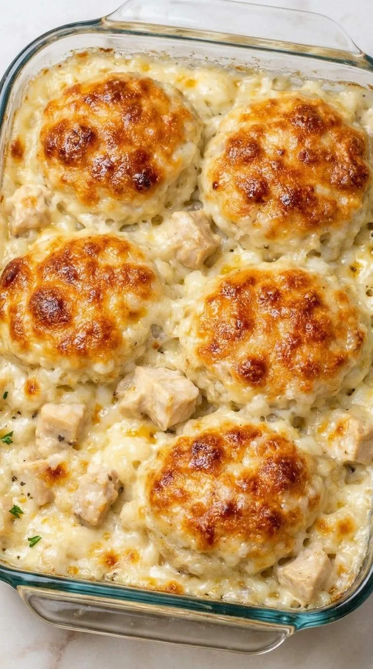 A dish of food with a golden brown crust.