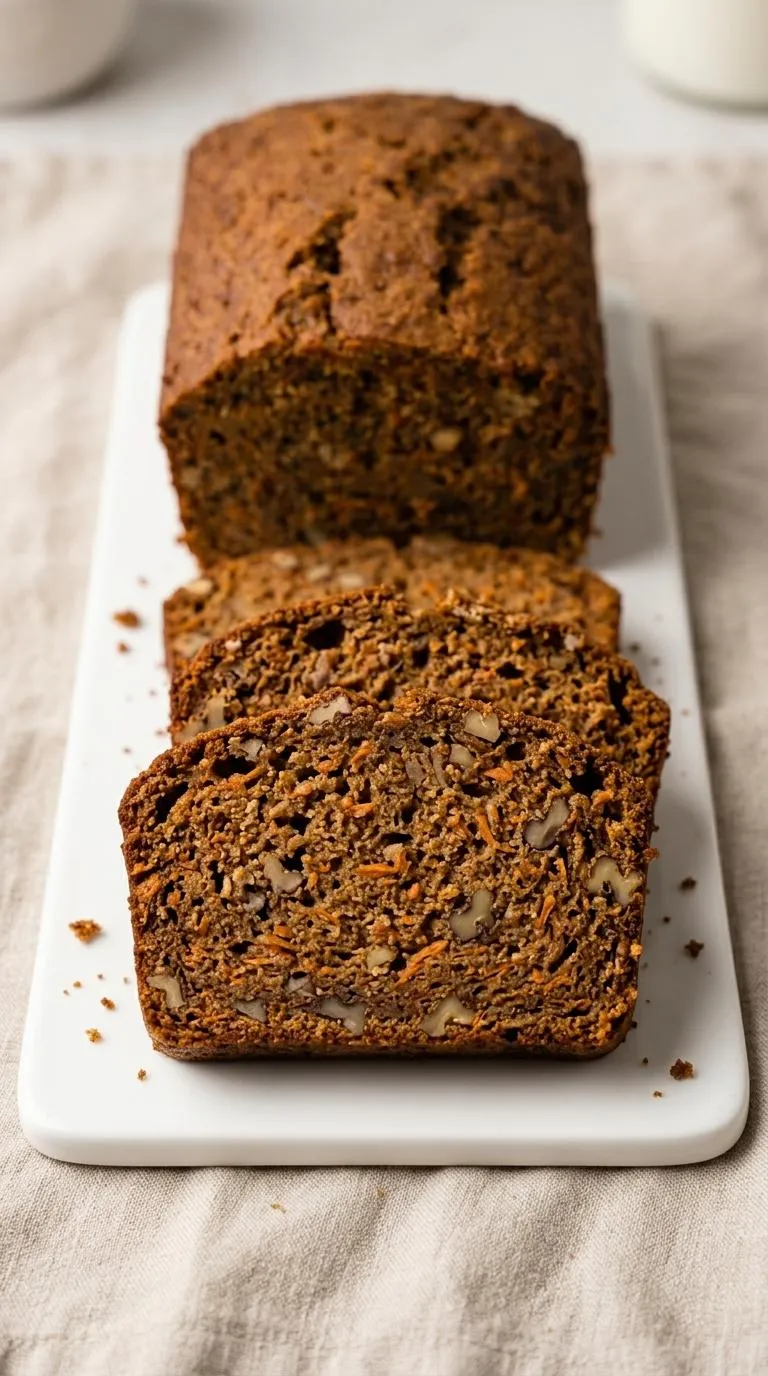 A loaf of bread on a white plate.