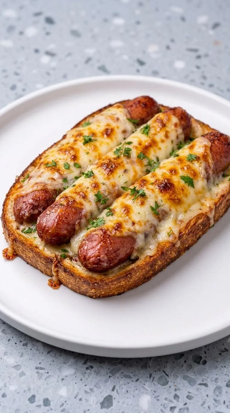 A hot dog on a bun with cheese.