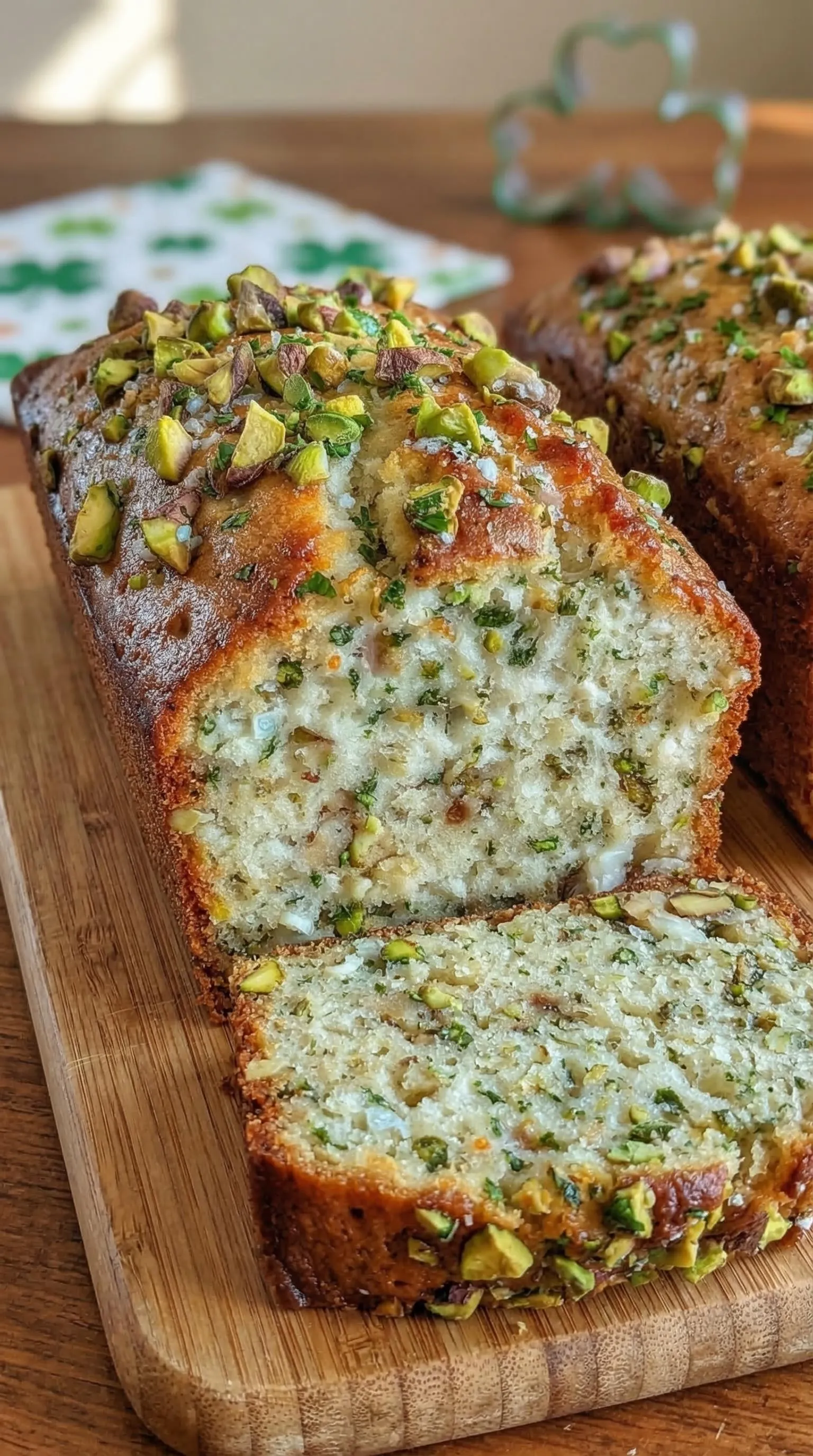 A loaf of bread with almonds on top.
