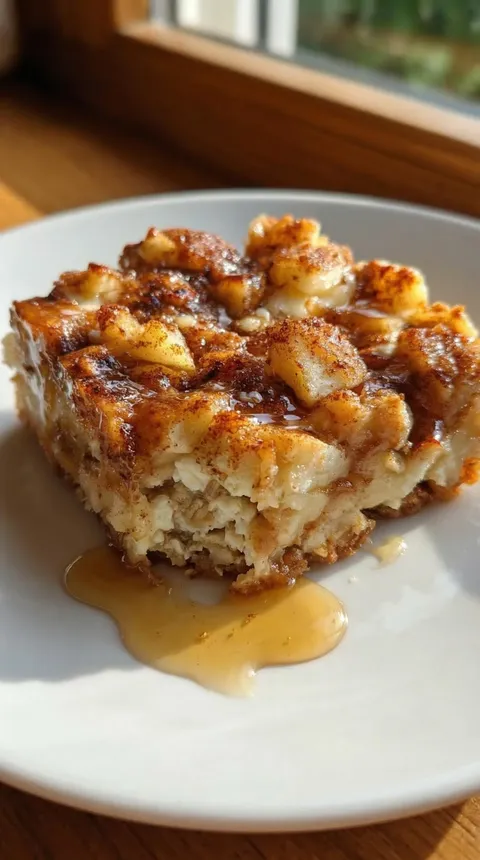 A slice of cake with caramel sauce drizzled on top.