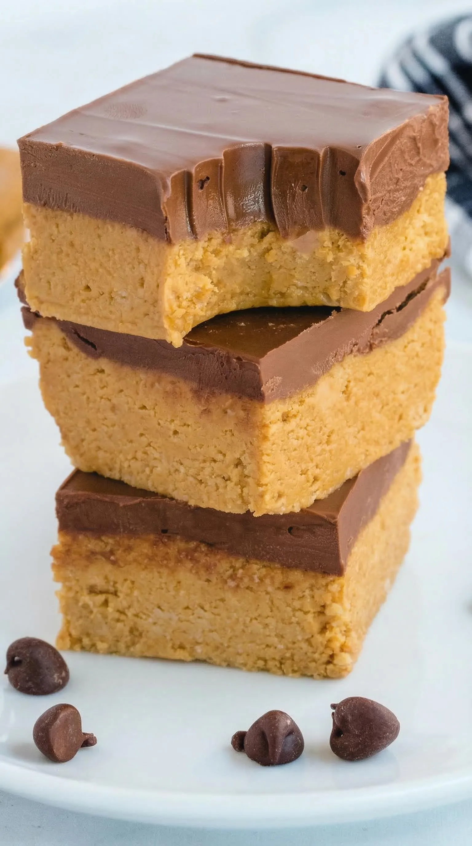 A stack of brownies.