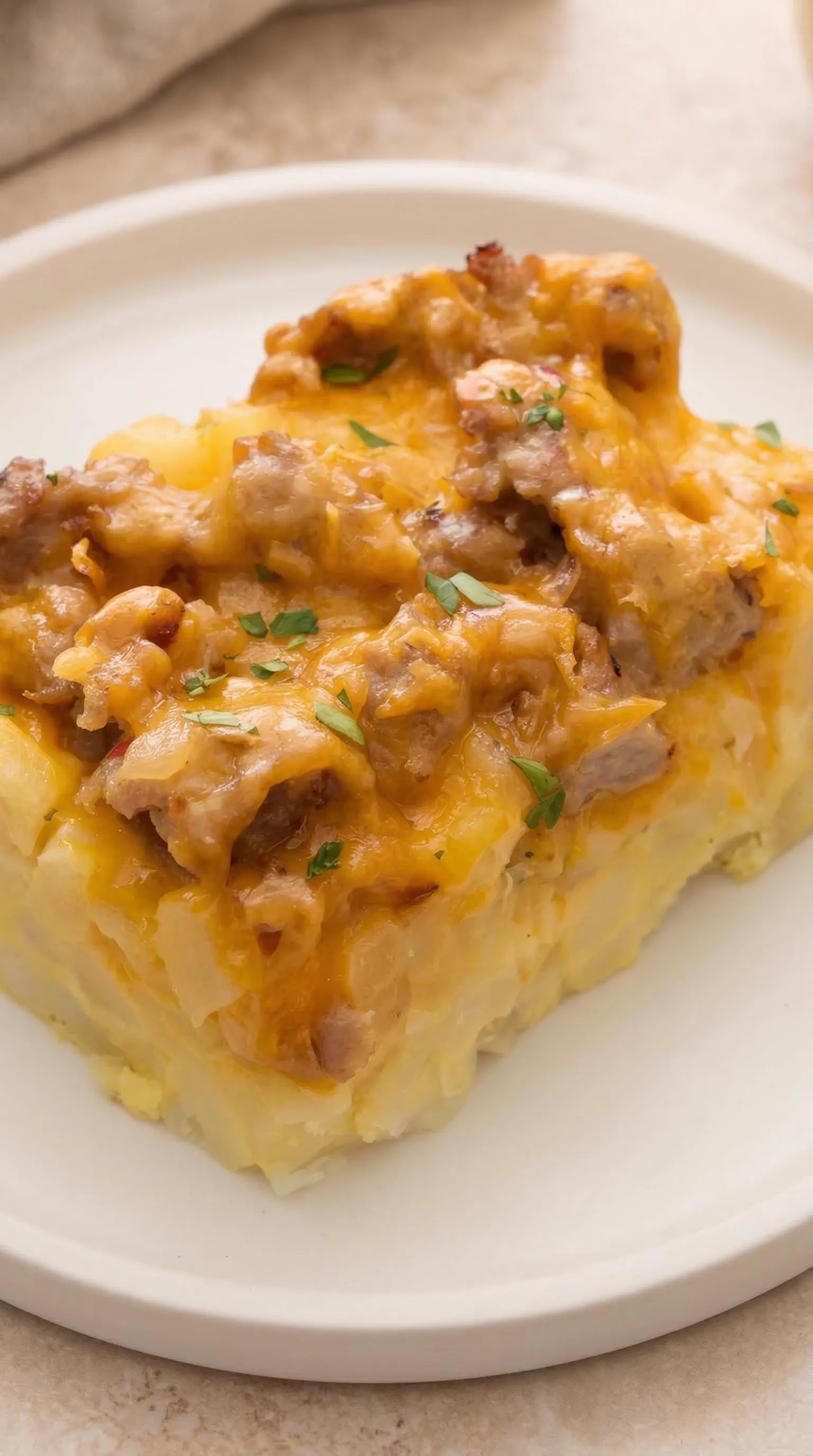 A piece of food on a plate.