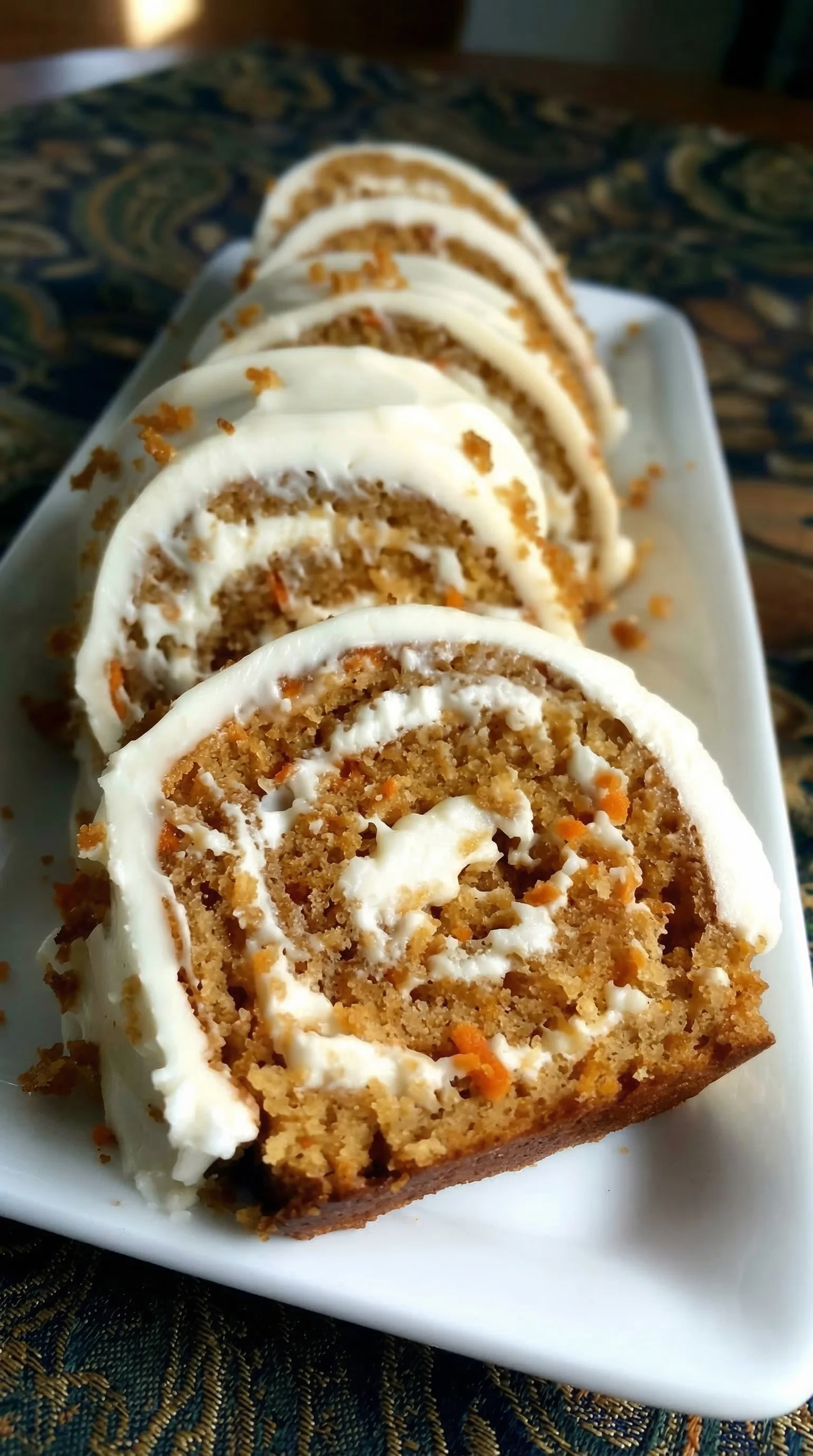 A slice of cake on a plate.